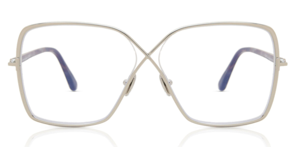 トムフォード Tom Ford FT5841-B 016 Blue-Light Block Full rim フルリム 光沢のあるパラジウムシルバー Women レディース 女性用 ウィメンズ Eyeglasses メガネ 眼鏡 めがね フレーム 伊達メガネ 【正規品】【新品】【海外通販】【送料無料】|SmartBuyGlasses