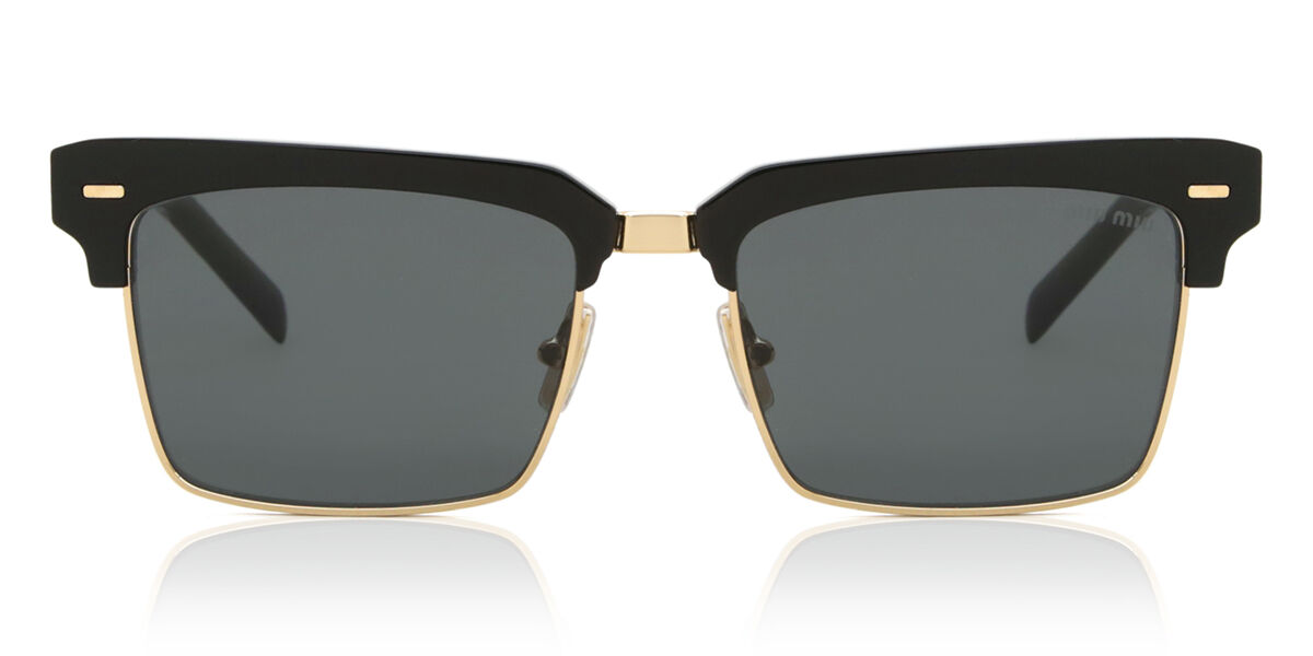 ミュウミュウ Miu Miu MU10ZS 1AB5S0 Full rim 盛りだくさんリム 黒金 Women レディース 亭主もち用 ウィメンズ Sunglasses 黒眼鏡 さんぐらす 【UV種目3】【定め事品】【新品】【外国で通信販売】【貨物輸送無料】