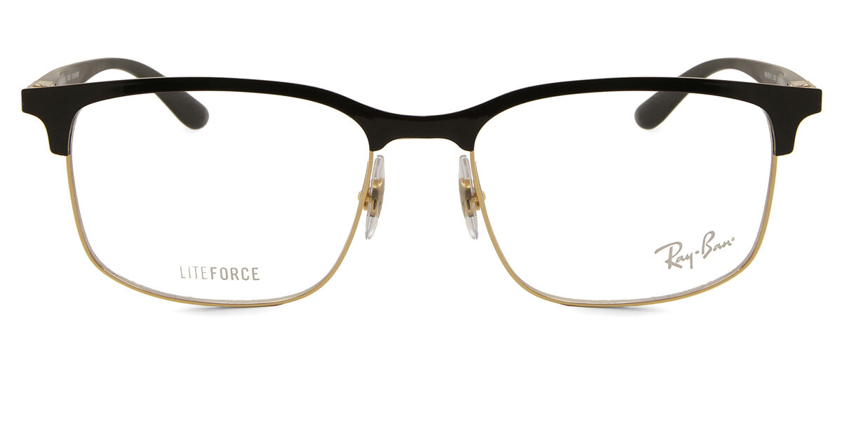 【正規品】【送料無料】【新品】レイバン Ray-Ban RX6518 2890 ゴールド地に黒 Unisex ユニセックス 男女兼用 メンズ レディース Eyeglasses メガネ 眼鏡 めがね フレーム 伊達メガネ【海外通販】