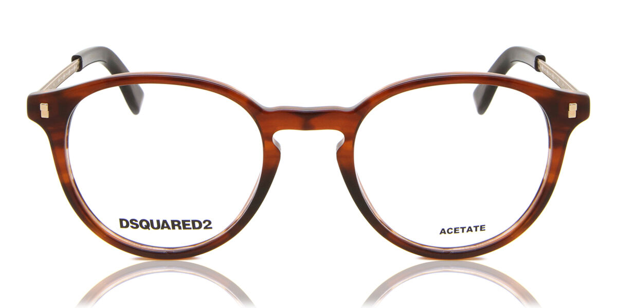 ディースクエアード2 Dsquared2 D2 0056 EX4 Full rim 盛りだくさんリム ダークブラウンホーン Men メンズ 成人男性用 Eyeglasses 眼鏡 メガネ めがね ひな形 伊達眼鏡 【置き目品】【新品】【外国で通信販売】【貨物輸送無料】