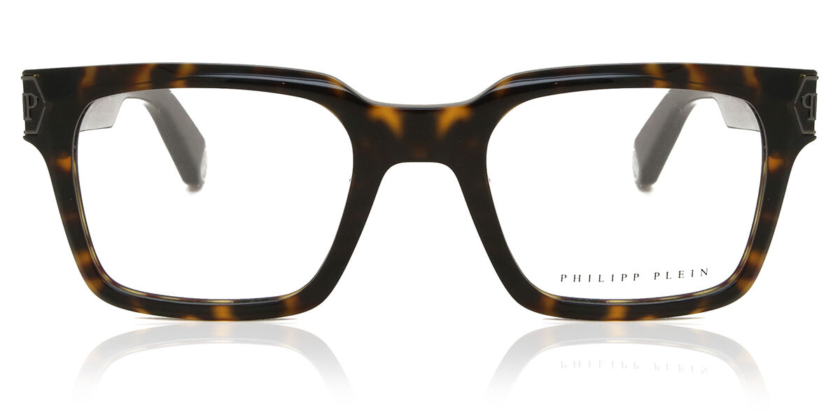 フィリップ プレイン Philipp Plein VPP082M 0722 Full rim フルリム ダークトータス Unisex ユニセックス 男女兼用 メンズ レディース Eyeglasses メガネ 眼鏡 めがね フレーム 伊達メガネ 【正規品】【新品】【海外通販】【送料無料】|SmartBuyGlasses