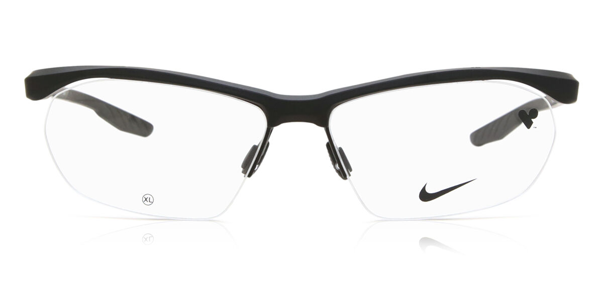 ナイキ Nike 7401 001 Semi rimless セミリムレス マットブラック Men メンズ 男性用 Eyeglasses メガネ 眼鏡 めがね フレーム 伊達メガネ 【正規品】【新品】【海外通販】【送料無料】|SmartBuyGlasses