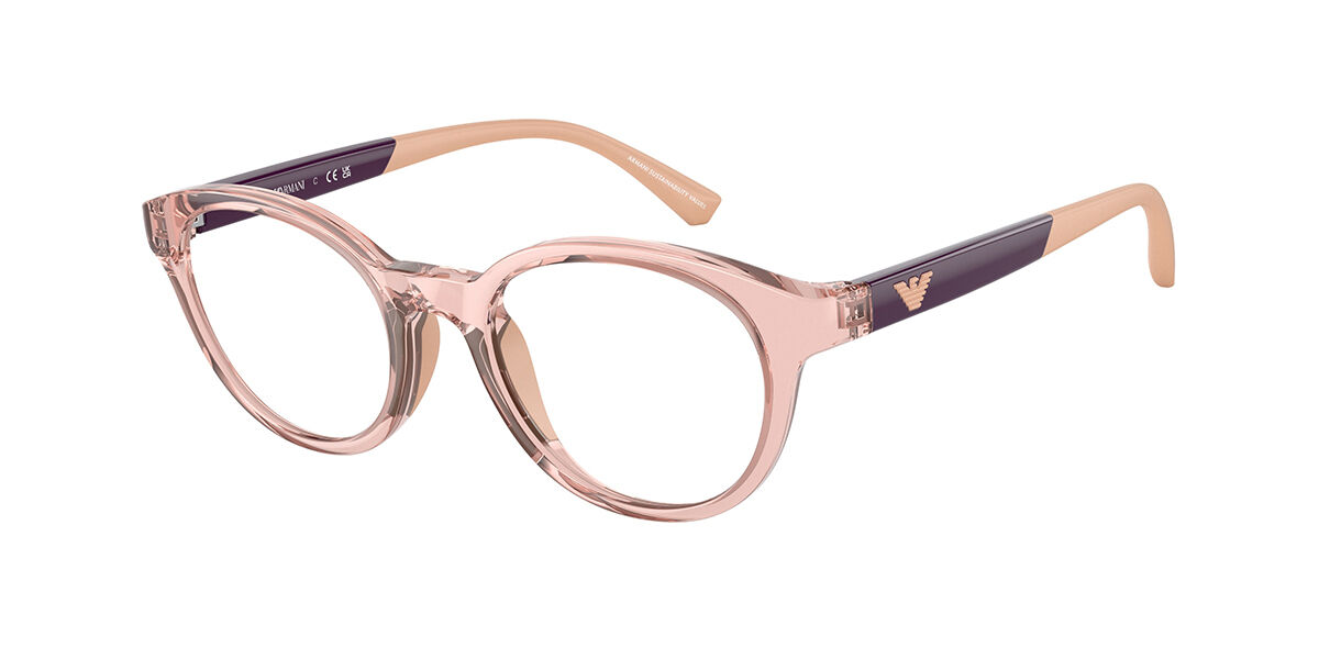 エンポリオアルマーニ Emporio Armani EK3205 Kids 5821 Full rim 盛りだくさんリム トランスペアレント サクラ色 Kids  キッズ Eyeglasses 眼鏡 メガネ めがね ひな形 伊達眼鏡 【置き目品】【新品】【外国で通信販売】【貨物輸送無料】