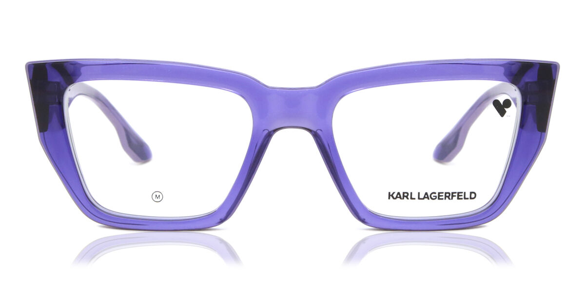 カール・ラガーフェルド Karl Lagerfeld KL6153 541 Full rim フルリム トランスペアレント バイオレット Women レディース 女性用 ウィメンズ Eyeglasses メガネ 眼鏡 めがね フレーム 伊達メガネ 【正規品】【新品】【海外通販】【送料無料】｜SmartBuyGlasses