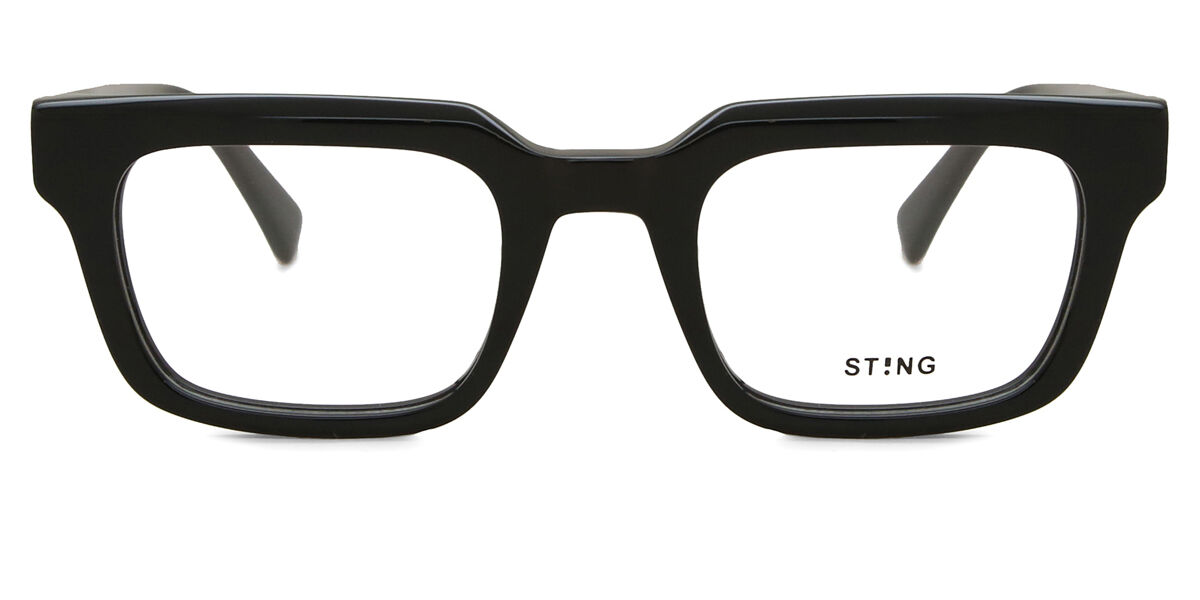 スティング Sting VST484 0700 Full rim 盛りだくさんリム シャイニーブラック Unisex ユニ一発やる 男女兼用 メンズ レディース Eyeglasses 眼鏡 メガネ めがね ひな形 伊達眼鏡 【置き目品】【新品】【外国で通信販売】【貨物輸送無料】