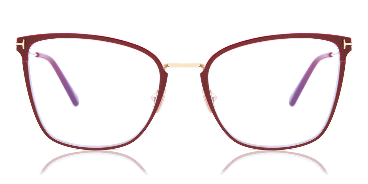 トムフォード Tom Ford FT5839-B 075 Blue-Light Block Full rim フルリム レッド Women レディース 女性用 ウィメンズ Eyeglasses メガネ 眼鏡 めがね フレーム 伊達メガネ 【正規品】【新品】【海外通販】【送料無料】|SmartBuyGlasses