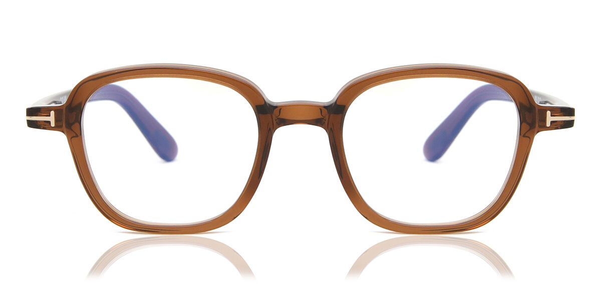 トムジェラルド・r・フォード Tom Ford FT5837-B 048 Blue-Light Block Full rim 盛りだくさんリム 澄み切った うす暗い 赤銅色 Men メンズ 成人男性用 Eyeglasses 眼鏡 メガネ めがね ひな形 伊達眼鏡 【置き目品】【新品】【外国で通信販売】【貨物輸送無料】
