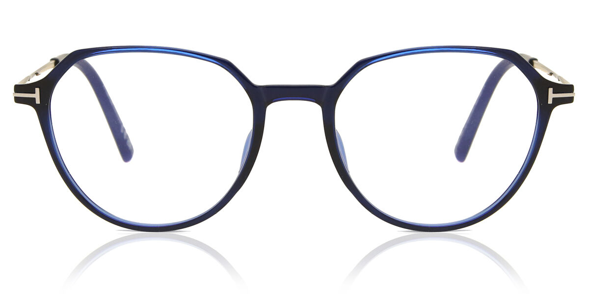 トムジェラルド・r・フォード Tom Ford FT5875-B 090 Blue-Light Block Full rim 盛りだくさんリム シャイニーダークブルー Men メンズ 成人男性用 Eyeglasses 眼鏡 メガネ めがね 一こま 伊達眼鏡 【置き目品】【新品】【外国で通信販売】【貨物輸送無料】