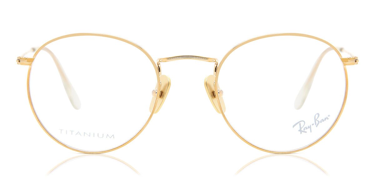 レイバン Ray-Ban RX8247V Round 1225 Full rim フルリム ゴールド Unisex ユニセックス 男女兼用 メンズ レディース Eyeglasses メガネ 眼鏡 めがね フレーム 伊達メガネ 【正規品】【新品】【海外通販】【送料無料】|SmartBuyGlasses