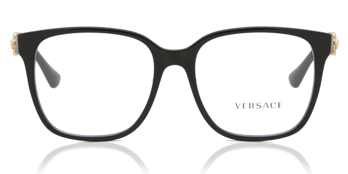 ヴェルサーチ Versace VE3332D Asian Fit GB1 Full rim 盛りだくさんリム 黒いこと Women レディース お上さん用 ウィメンズ Eyeglasses 眼鏡 メガネ めがね ひな型 伊達眼鏡 【定め事品】【新品】【外国で通信販売】【貨物輸送無料】