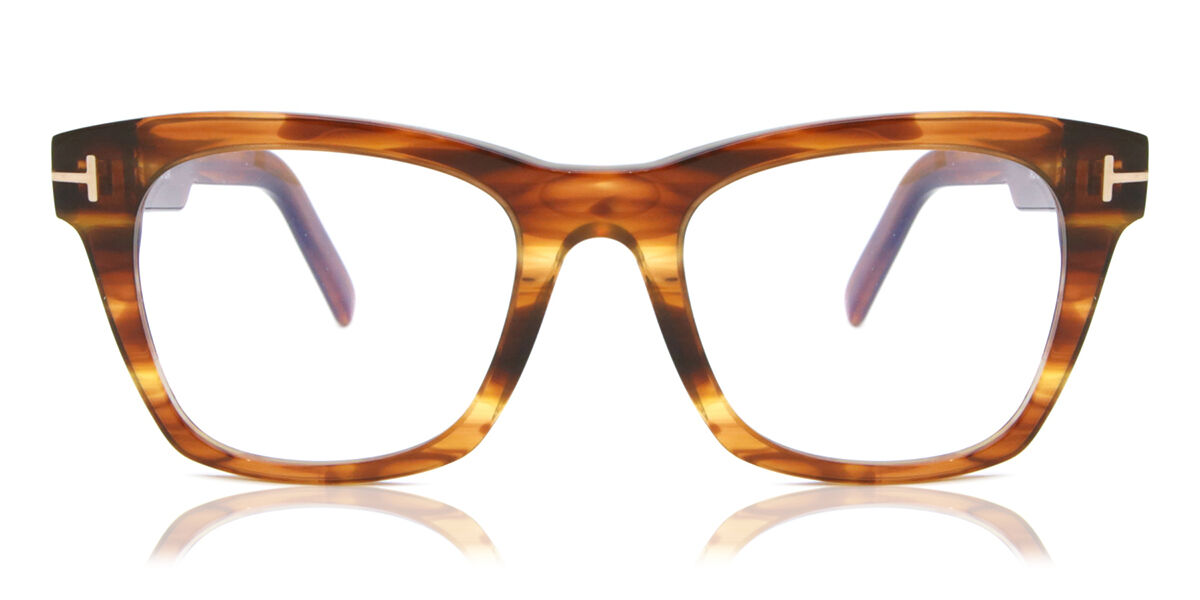 トムジェラルド・r・フォード Tom Ford FT5886-B 047 Blue-Light Block Full rim 盛りだくさんリム トランスペアレント 縞模様 赤銅色 Men メンズ 成人男性用 Eyeglasses 眼鏡 メガネ めがね 屋台骨 伊達眼鏡 【置き目品】【新品】【外国で通信販売】【貨物輸送無料】 眼鏡・サングラス-バッグ・小物・ブランド雑貨