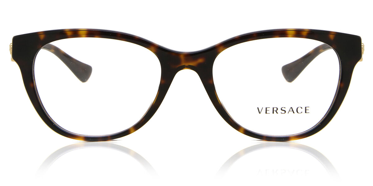 ヴェルサーチ Versace VE3330 108 Full rim フルリム ダークトータス Women レディース 女性用 ウィメンズ Eyeglasses メガネ 眼鏡 めがね フレーム 伊達メガネ 【正規品】【新品】【海外通販】【送料無料】|SmartBuyGlasses