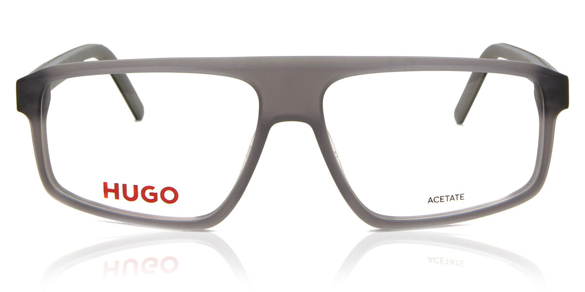 ヒューゴ Hugo 1190 FRE Full rim 盛りだくさんリム マットライトグレー Men メンズ 成人男性用 Eyeglasses 眼鏡 メガネ めがね ひな形 伊達眼鏡 【置き目品】【新品】【外国で通信販売】【貨物輸送無料】