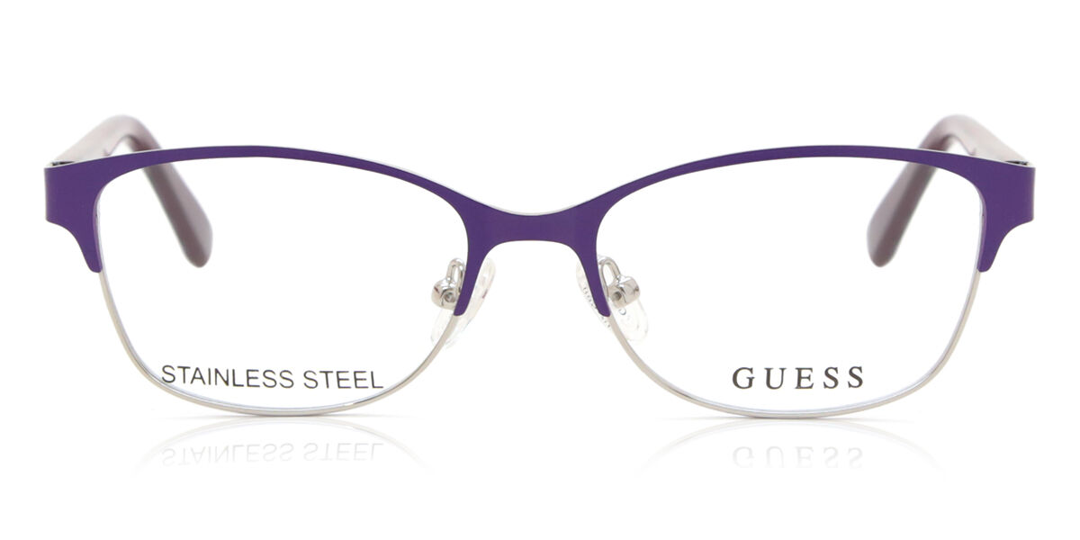 ゲス Guess GU9178 082 Semi rimless セミリムレス パープル Unisex ユニ一発やる 男女兼用 メンズ レディース Eyeglasses 眼鏡 メガネ めがね ひな形 伊達眼鏡 【置き目品】【新品】【外国で通信販売】【貨物輸送無料】