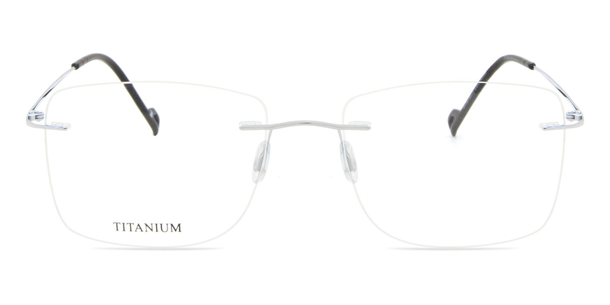 【正規品】【送料無料】SmartBuyコレクション Rimless Rectangle Shiny Silver SmartBuy Collection Henny RT-009 C2 Fashion Unisex Eyeglasses【海外通販】