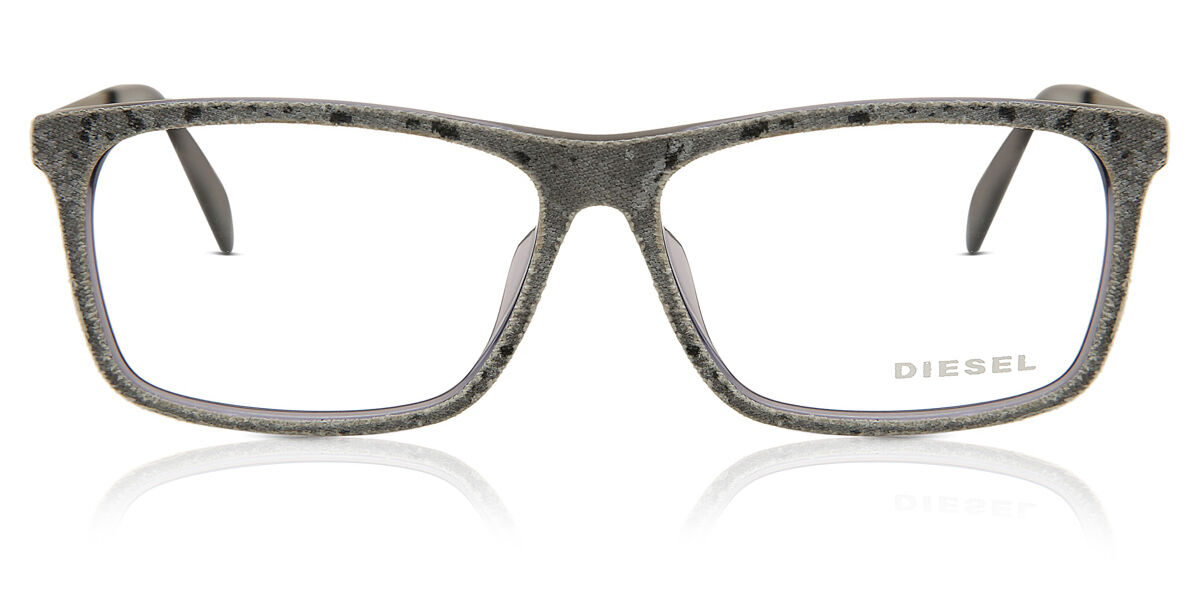 ディーゼル Diesel DL5153F Asian Fit 090 Full rim フルリム グレー Unisex ユニセックス 男女兼用 メンズ レディース Eyeglasses メガネ 眼鏡 めがね フレーム 伊達メガネ 【正規品】【新品】【海外通販】【送料無料】｜SmartBuyGlasses