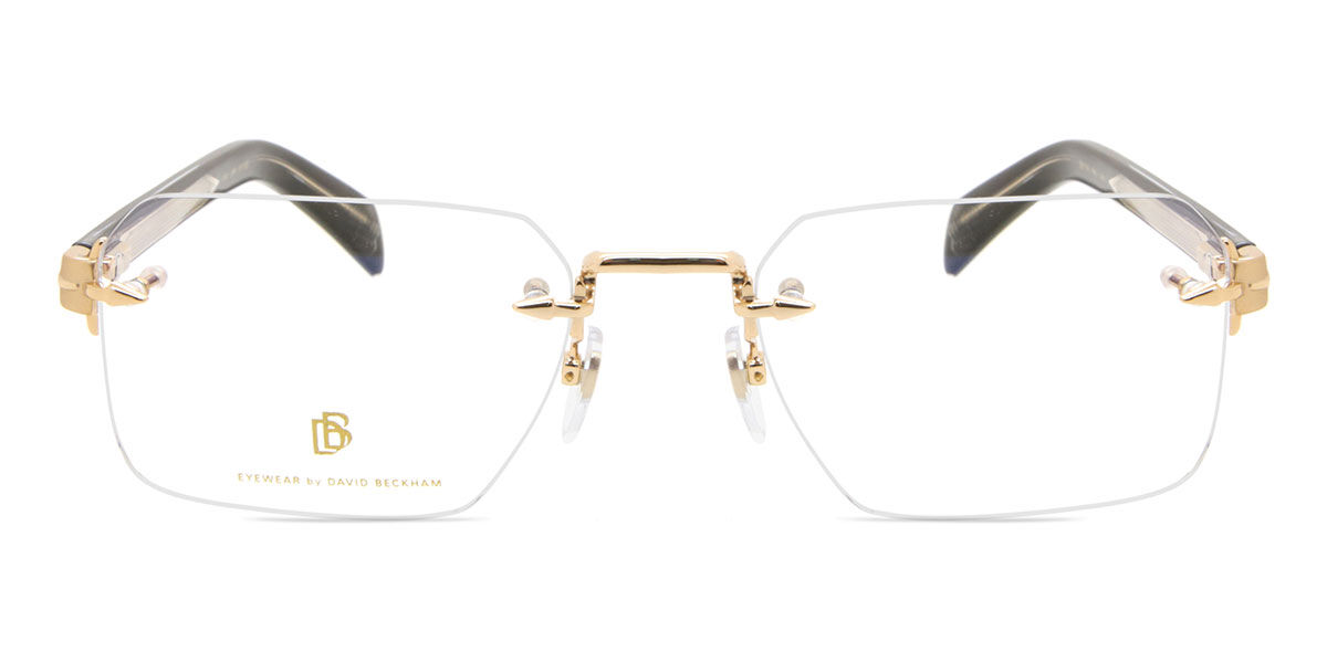 デビッド ベッカム David Beckham DB 7116 RHL/2Y Rimless リムレス ゴールド Men メンズ 男性用 Eyeglasses メガネ 眼鏡 めがね フレーム 伊達メガネ 【正規品】【新品】【海外通販】【送料無料】｜SmartBuyGlasses