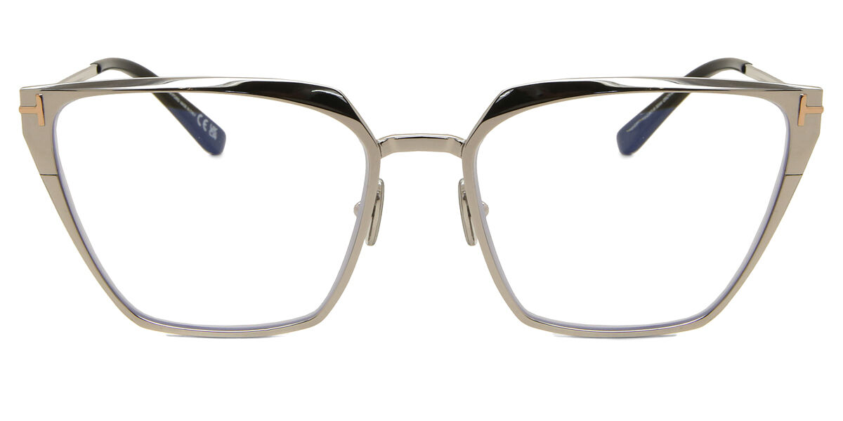 トムフォード Tom Ford FT5945-B 016 Blue-Light Block Full rim フルリム 光沢のあるパラジウムシルバー Women レディース 女性用 ウィメンズ Eyeglasses メガネ 眼鏡 めがね フレーム 伊達メガネ 【正規品】【新品】【海外通販】【送料無料】|SmartBuyGlasses