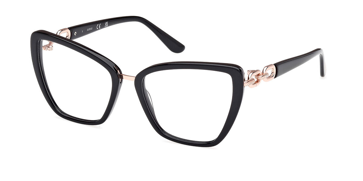 ゲス Guess GU50180 001 Full rim フルリム シャイニーブラック Women レディース 女性用 ウィメンズ Eyeglasses メガネ 眼鏡 めがね フレーム 伊達メガネ 【正規品】【新品】【海外通販】【送料無料】|SmartBuyGlasses