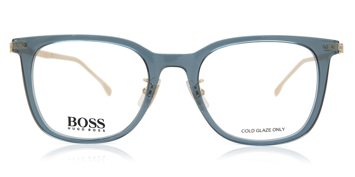 ボス Boss 1360/F Asian Fit PJP Full rim フルリム トランスペアレント ブルー Men メンズ 男性用 Eyeglasses メガネ 眼鏡 めがね フレーム 伊達メガネ 【正規品】【新品】【海外通販】【送料無料】｜SmartBuyGlasses