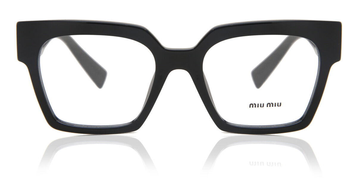 ミュウミュウ Miu Miu MU04UV 1AB1O1 Full rim 盛りだくさんリム 黒いこと Women レディース お上さん用 ウィメンズ Eyeglasses 眼鏡 メガネ めがね ひな形 伊達眼鏡 【決まり品】【新品】【外国で通信販売】【貨物輸送無料】 眼鏡-眼鏡・サングラス