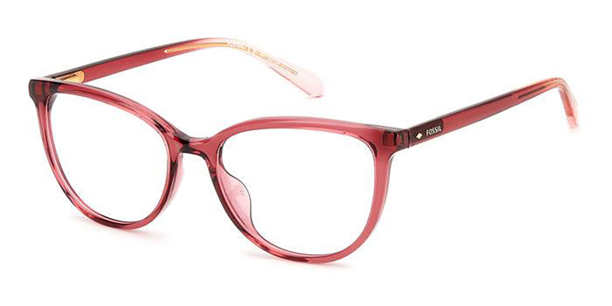 化石 Fossil FOS 7144/G IY1 Full rim フルリム 透明なバーガンディ Women レディース 女性用 ウィメンズ Eyeglasses メガネ 眼鏡 めがね フレーム 伊達メガネ 【正規品】【新品】【海外通販】【送料無料】｜SmartBuyGlasses
