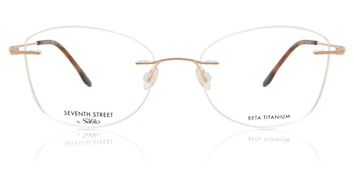 セブンスストリート Seventh Street 7A580 DDB Rimless リムレス ゴールド カッパー Women レディース 女性用 ウィメンズ Eyeglasses メガネ 眼鏡 めがね フレーム 伊達メガネ 【正規品】【新品】【海外通販】【送料無料】｜SmartBuyGlasses