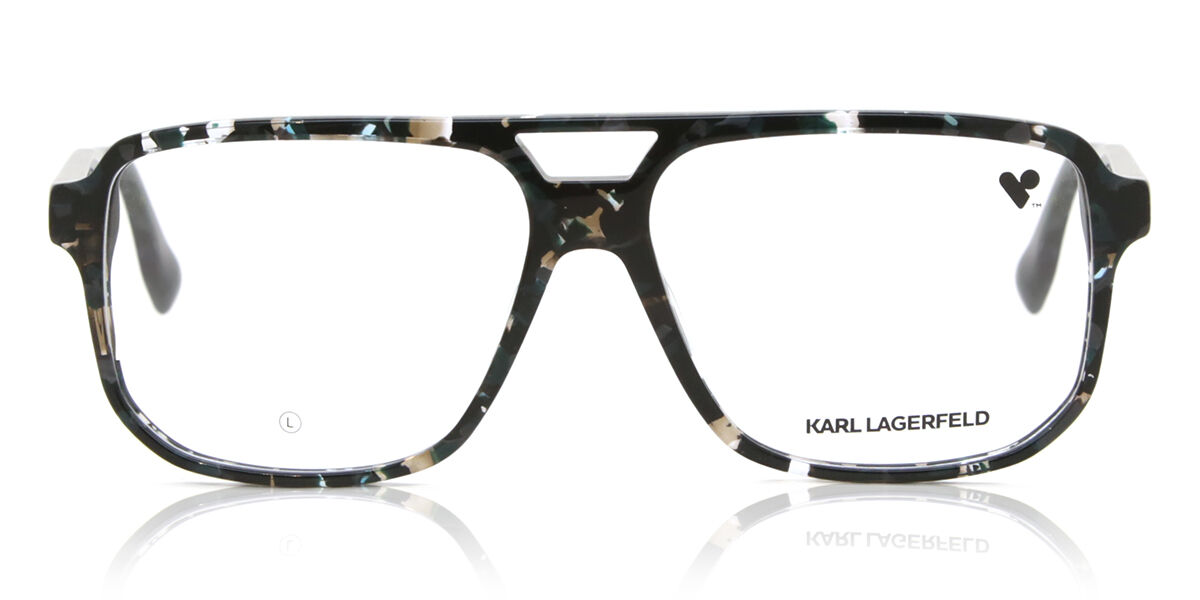 カール・ラガーフェルド Karl Lagerfeld KL6156 023 Full rim フルリム マーブル グレー Men メンズ 男性用 Eyeglasses メガネ 眼鏡 めがね フレーム 伊達メガネ 【正規品】【新品】【海外通販】【送料無料】｜SmartBuyGlasses