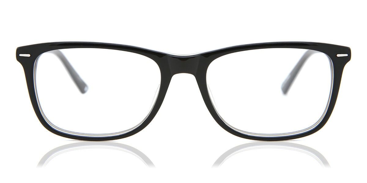 【正規品】【送料無料】SmartBuyコレクション Full Rim Square Black SmartBuy Collection Lincoln A71E Fashion Men Eyeglasses【海外通販】
