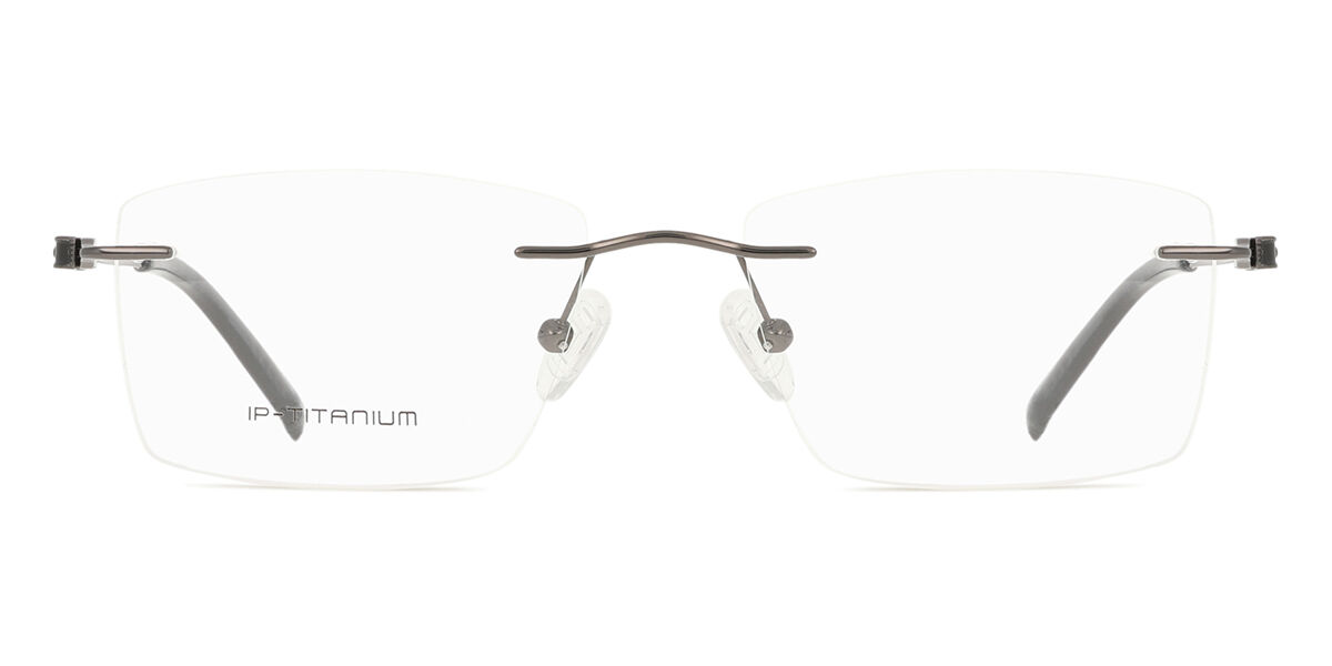 【正規品】【送料無料】SmartBuyコレクション Rimless Rectangle Gunmetal SmartBuy Collection Hilaire ST-9258 C156 Fashion Unisex Eyeglasses【海外通販】