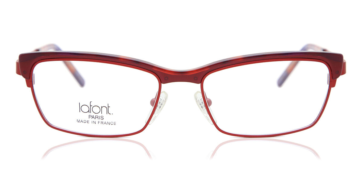 ラフォン Lafont Pulsion 621 Full rim フルリム レッド Women レディース 女性用 ウィメンズ Eyeglasses メガネ 眼鏡 めがね フレーム 伊達メガネ 【正規品】【新品】【海外通販】【送料無料】｜SmartBuyGlasses