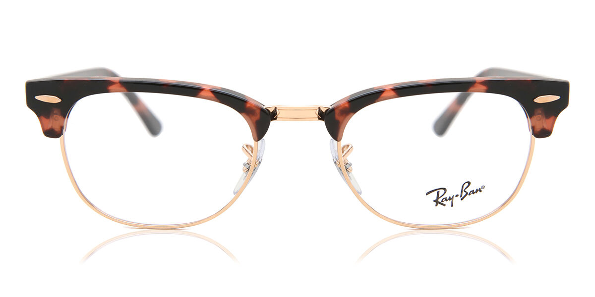 【正規品】【送料無料】【新品】レイバン Ray-Ban RX5154 Clubmaster 8118 ピンク ハバナ Unisex ユニセックス 男女兼用 メンズ レディース Eyeglasses メガネ 眼鏡 めがね フレーム 伊達メガネ【海外通販】