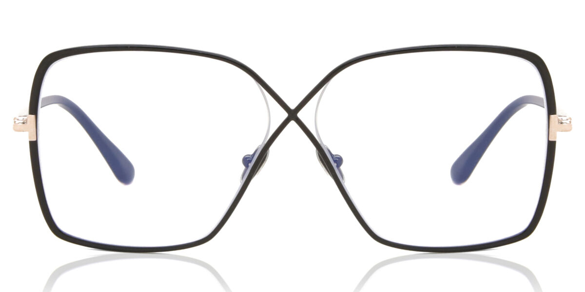 【正規品】【送料無料】【新品】トムフォード Tom Ford FT5841-B 001 Blue-Light Block シャイニーブラック Women レディース 女性用 ウィメンズ Eyeglasses メガネ 眼鏡 めがね フレーム 伊達メガネ【海外通販】