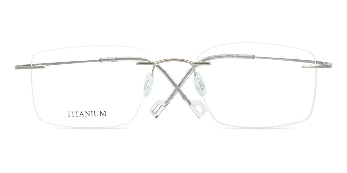 【正規品】【送料無料】SmartBuyコレクション Rimless Rectangle Shiny Gunmetal SmartBuy Collection Hedley RT-004A C3 Fashion Unisex Eyeglasses【海外通販】