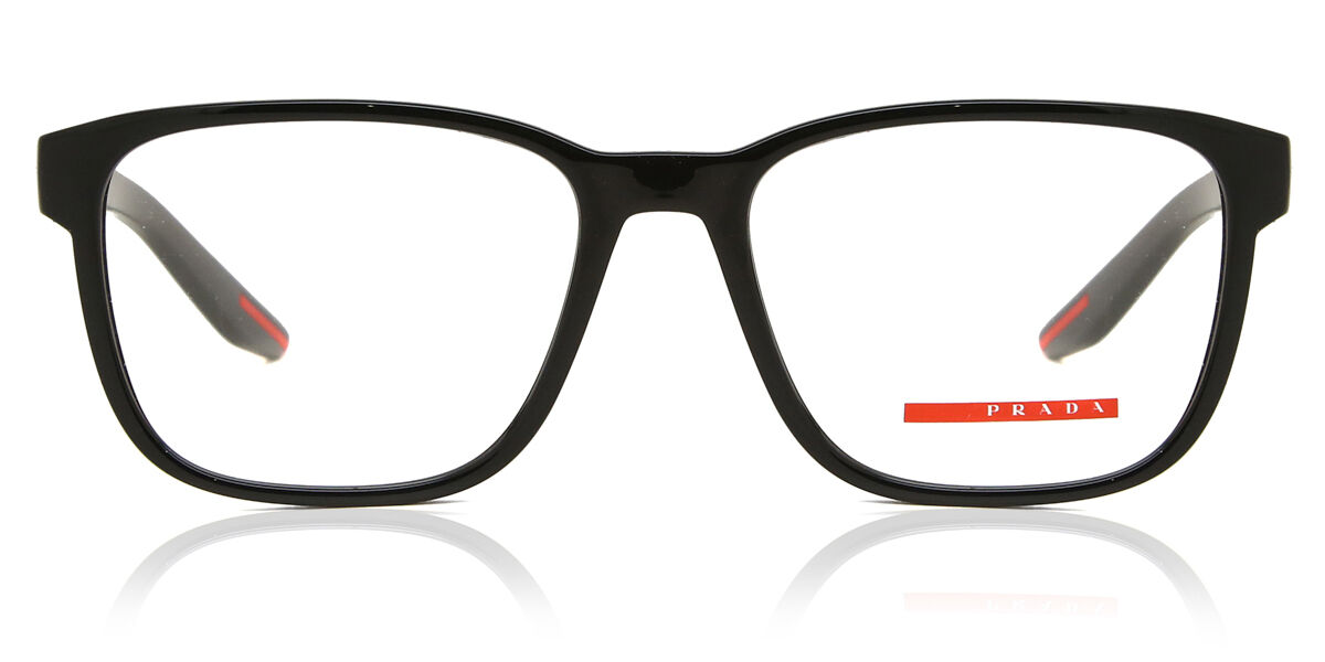 プラダリネアロッサ Prada Linea Rossa なおなお書き06PV 1AB1O1 Full rim 盛りだくさんリム 黒いこと Men メンズ 成人男性用 Eyeglasses 眼鏡 メガネ めがね ひな形 伊達眼鏡 【決まり品】【新品】【外国で通信販売】【貨物輸送無料】 眼鏡-バッグ・小物・ブランド雑貨