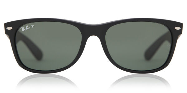 レイバン Ray-Ban RB2132 New Wayfarer Polarized 622/58 Full rim フルリム ラバー ブラック Unisex ユニセックス 男女兼用 メンズ レディース Sunglasses サングラス さんぐらす 【UVカテゴリ3】【偏光】【正規品】【新品】【海外通販】【送料無料】｜SmartBuyGlasses