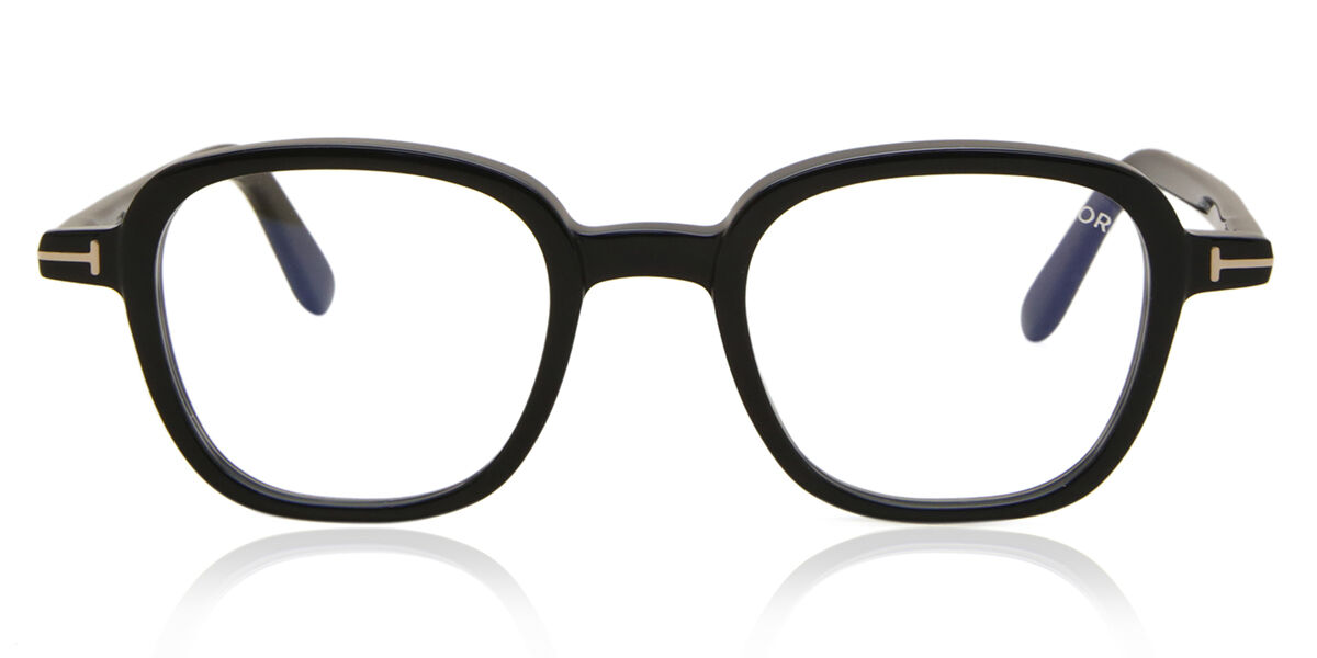 トムフォード Tom Ford FT5837-B 001 Blue-Light Block Full rim フルリム シャイニーブラック Men メンズ 男性用 Eyeglasses メガネ 眼鏡 めがね フレーム 伊達メガネ 【正規品】【新品】【海外通販】【送料無料】｜SmartBuyGlasses