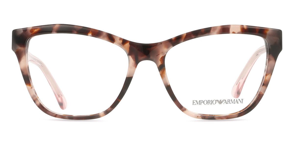 エンポリオアルマーニ Emporio Armani EA3193 5410 Full rim フルリム シャイニー ピンク ハバナ Women レディース 女性用 ウィメンズ Eyeglasses メガネ 眼鏡 めがね フレーム 伊達メガネ 【正規品】【新品】【海外通販】【送料無料】｜SmartBuyGlasses