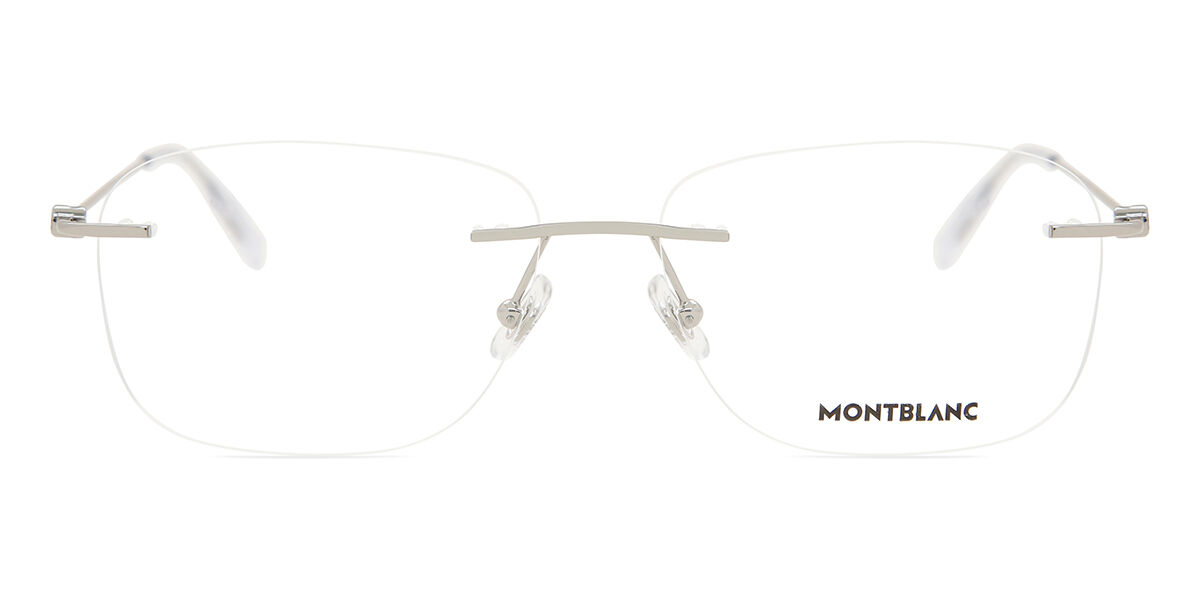 モンブラン Montblanc MB0075O 003 Rimless リムレス シルバー Men メンズ 男性用 Eyeglasses メガネ 眼鏡 めがね フレーム 伊達メガネ 【正規品】【新品】【海外通販】【送料無料】｜SmartBuyGlasses