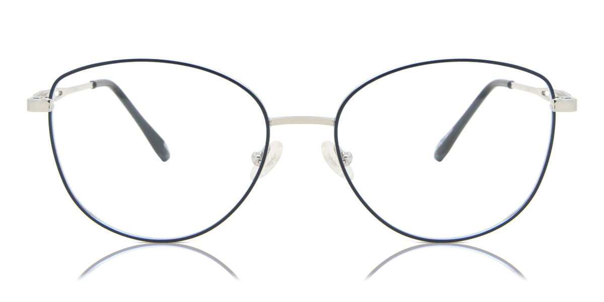 【正規品】【送料無料】SmartBuyコレクション Full Rim Cat Eye Blue Silver SmartBuy Collection Marso 888C Fashion Women Eyeglasses【海外通販】
