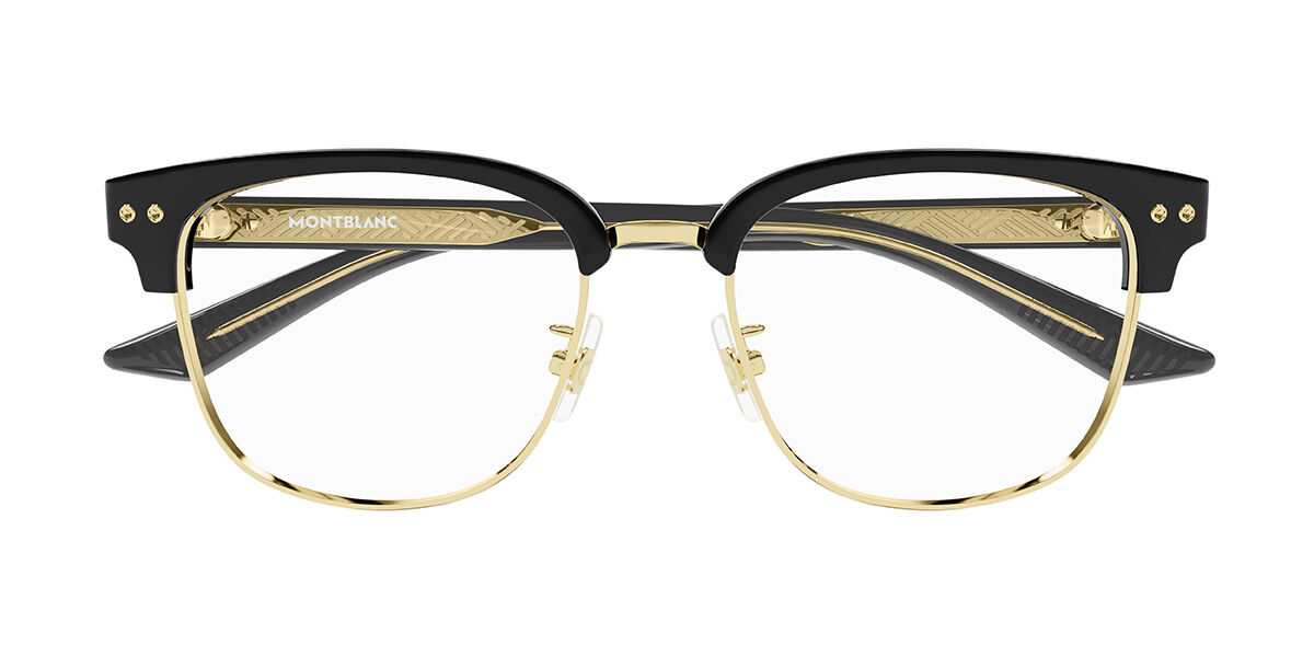 モンブラン Montblanc MB0259OK - Asian Fit 001 Full rim フルリム ブラック Men メンズ 男性用 Eyeglasses メガネ 眼鏡 めがね フレーム 伊達メガネ 【正規品】【新品】【海外通販】【送料無料】｜SmartBuyGlasses