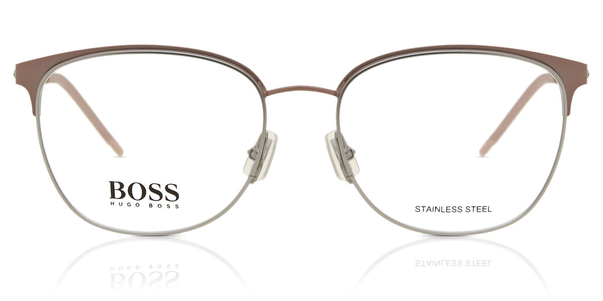 元締め Boss 1165 8KJ Full rim 盛りだくさんリム サクラ色/しろがね色 Unisex ユニ一発やる 男女兼用 メンズ レディース Eyeglasses 眼鏡 メガネ めがね ひな形 伊達眼鏡 【置き目品】【新品】【外国で通信販売】【貨物輸送無料】
