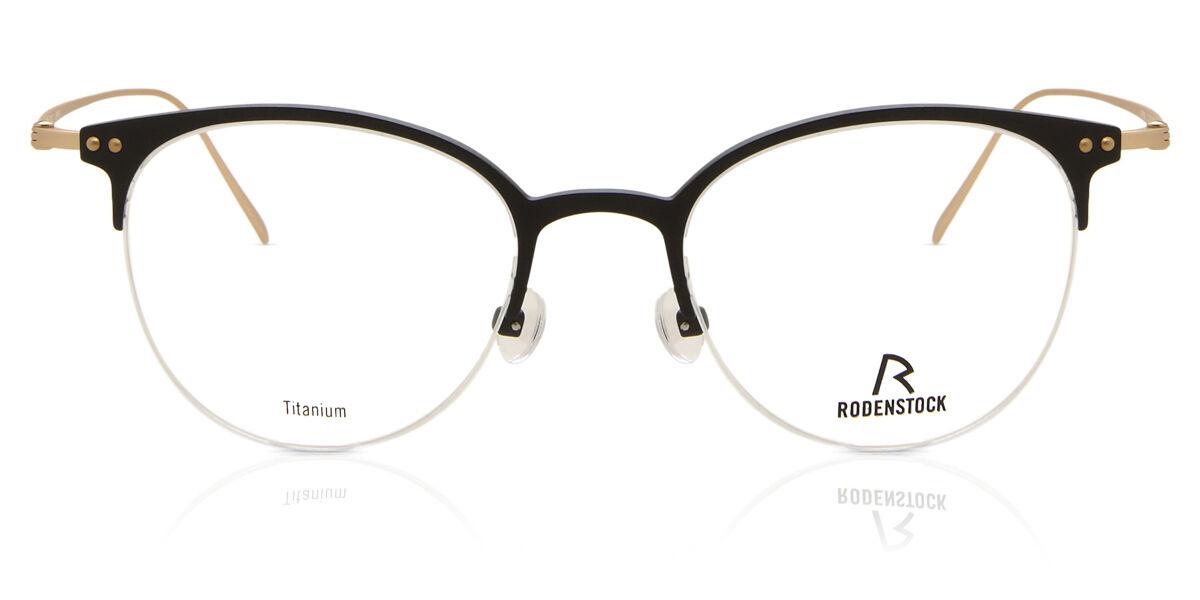 ローデンストック Rodenstock R7085 C Semi rimless セミリムレス 黒金 Women レディース お上さん用 ウィメンズ Eyeglasses 眼鏡 メガネ めがね ひな形 伊達眼鏡 【決まり品】【新品】【外国で通信販売】【貨物輸送無料】 バッグ・小物・ブランド雑貨-眼鏡-眼鏡・サングラス