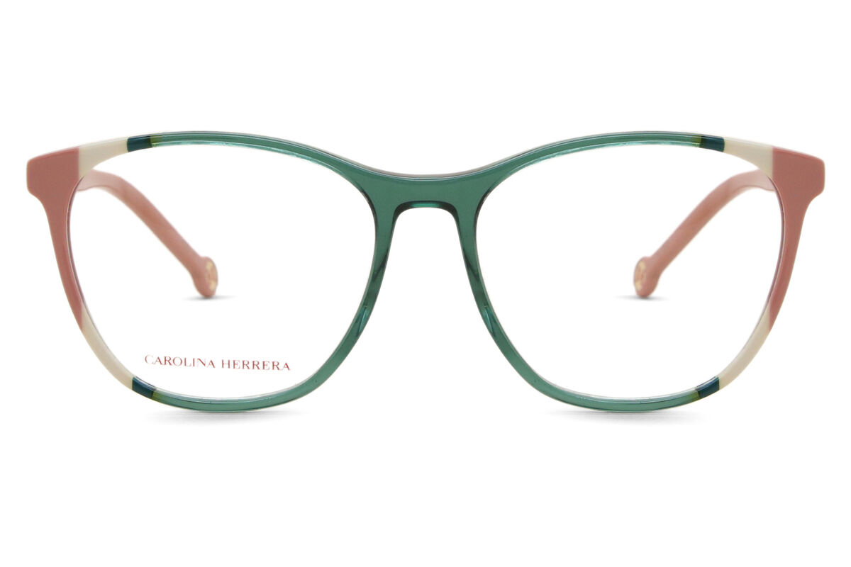 カロライナヘレラ Carolina Herrera HER 0123 IWB Full rim フルリム トランスペアレント グリーン ピンク Women レディース 女性用 ウィメンズ Eyeglasses メガネ 眼鏡 めがね フレーム 伊達メガネ 【正規品】【新品】【海外通販】【送料無料】|SmartBuyGlasses