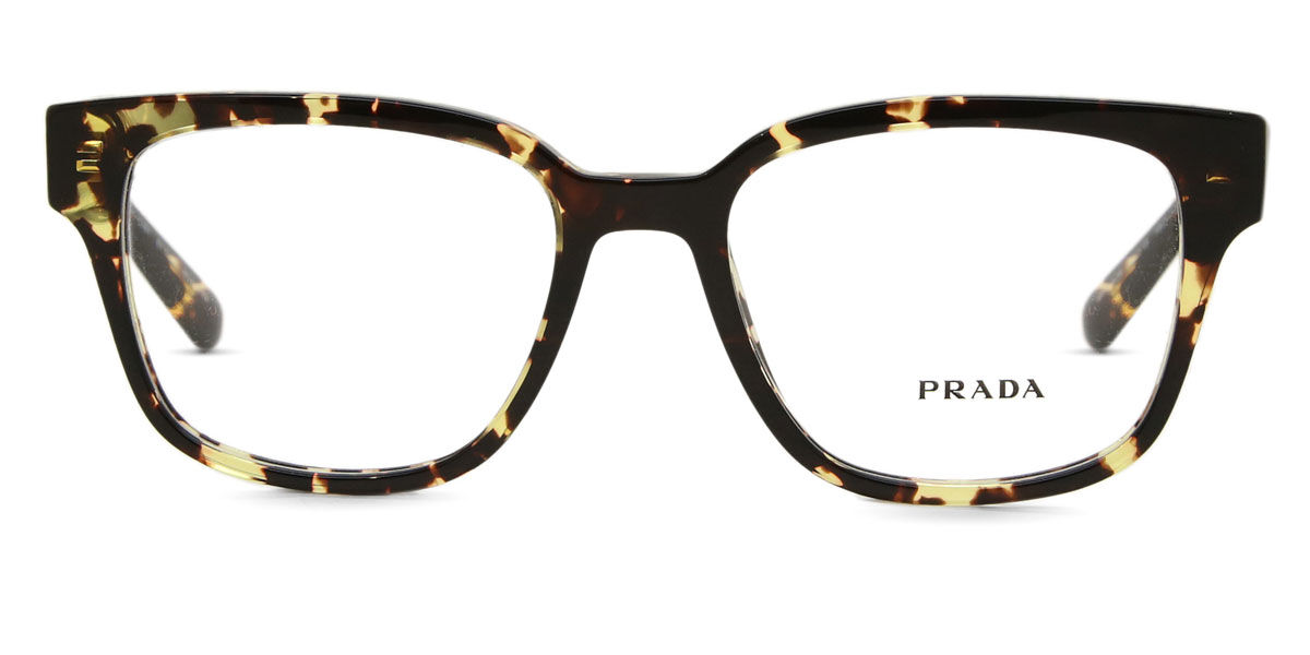 プラダ Prada PR A09V 16O1O1 Full rim 盛りだくさんリム ブラックイエロートータス Men メンズ 成人男性用 Eyeglasses 眼鏡 メガネ めがね ひな形 伊達眼鏡 【置き目品】【新品】【外国で通信販売】【貨物輸送無料】