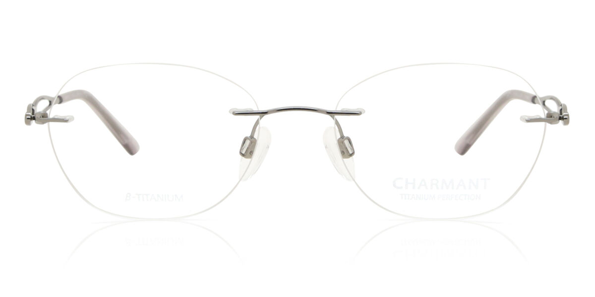 シャルマン Charmant 29838 SI Rimless リムレス シルバー Women レディース 女性用 ウィメンズ Eyeglasses メガネ 眼鏡 めがね フレーム 伊達メガネ 【正規品】【新品】【海外通販】【送料無料】｜SmartBuyGlasses