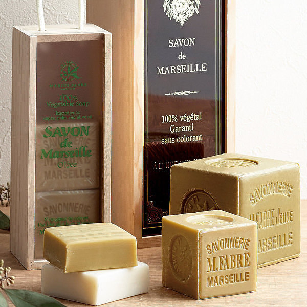 【送料無料】サボンドマルセイユ オリーブ石けん 600g 3個セット オリーブ石鹸 マルセイユ石鹸 無添加 ビッグキューブギフト