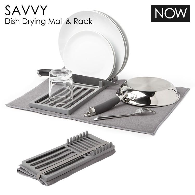 Smart Kitchen Now サビードライングマット Amp Rack Savvy Dish