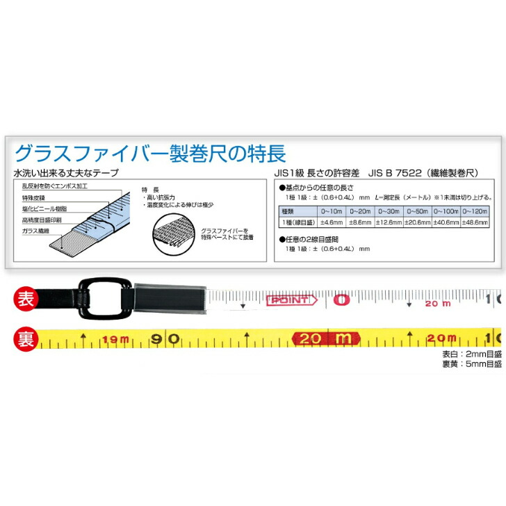 爆買いセール ムラテックKDS スピードタフミックリール12巾120m SGR12-120 グラスファイバー製 巻尺 KDS fucoa.cl