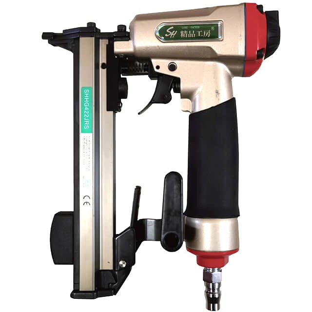 正峰 新型エアタッカー SHHG422JRS2　J線4mmタッカー　SH3009 （正規品）単発・連発両方式 スライドスイッチ方式 軽量コンパクト 【沖縄・離島配送不可】【代引き不可】 精品工房　SH3008の後継機種｜Smart normal